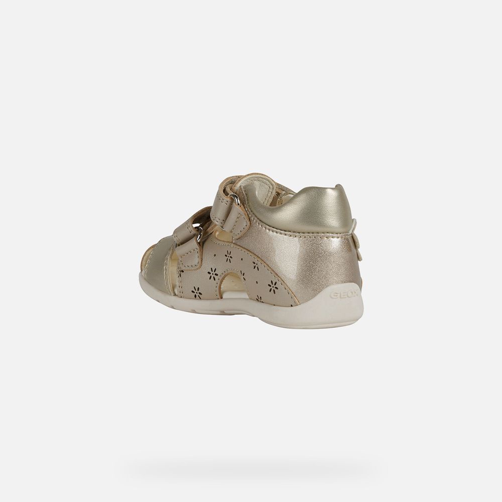 Sandales Geox Kaytan Girl - Beige/Doré - Bebe 940568-YDM